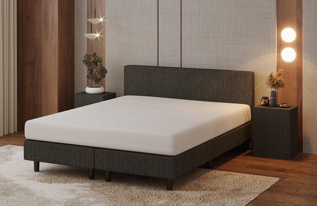 Nessa Nessa Boxspring Bjorn Antraciet – Pocketvering - afbeelding 4