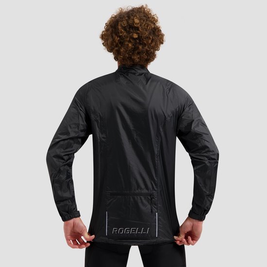 Rogelli Core Fiets Regenjas Heren - Regenjack Wielrennen - Zwart - Maat S van Merkloos — afbeelding 4