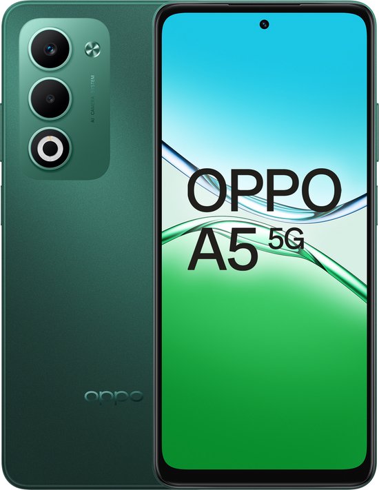 OPPO A5 5G - 4+128GB - 6 jaar beveiligingsupdate - Black Green | bol