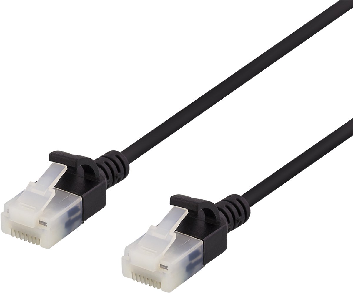 Deltaco - Cat6 Netwerkkabel - 3m - U/FTP - RJ-45 naar RJ-45 - Zwart