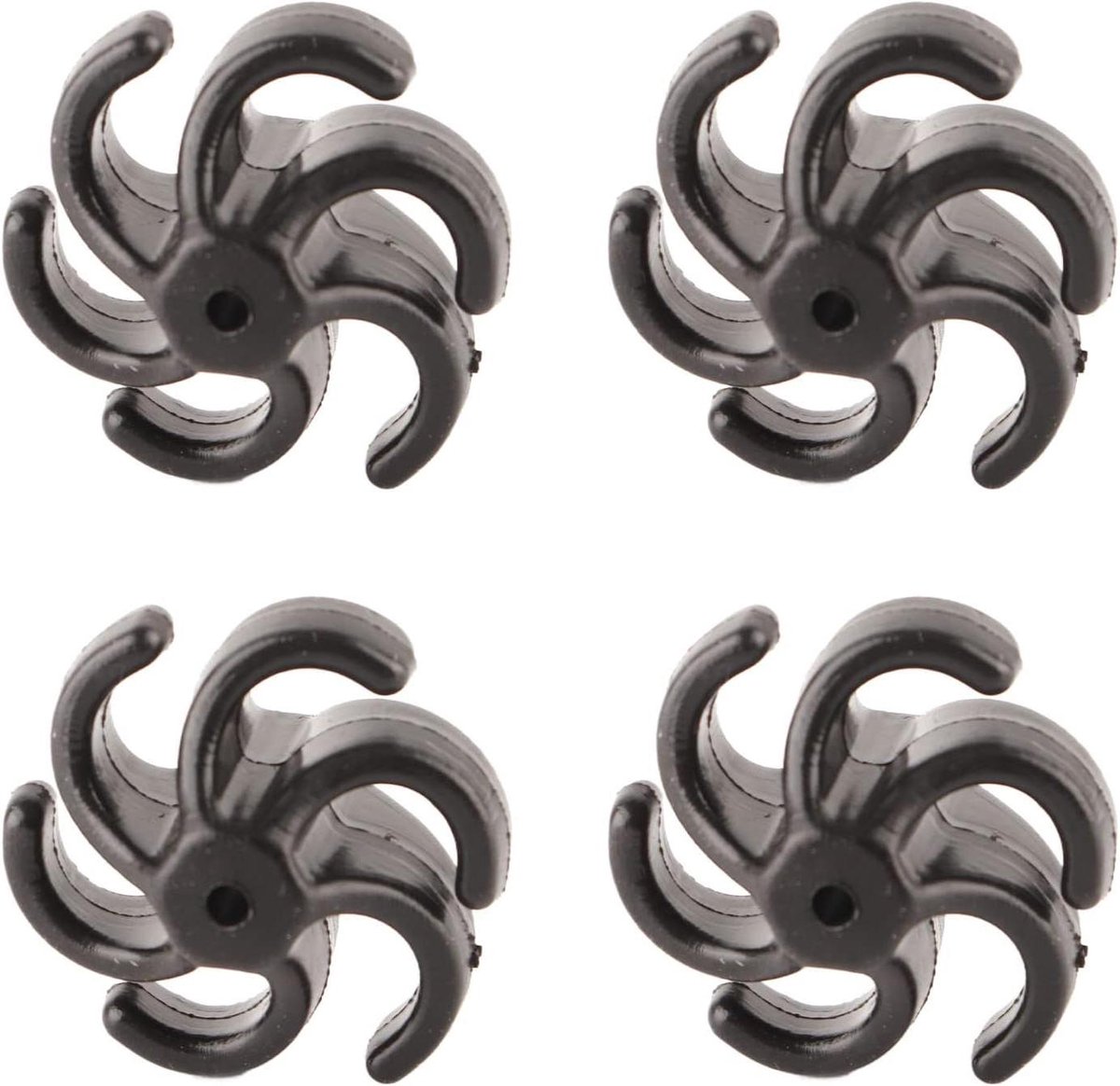 Boogschieten Stabilisatoren - Set van 4 - Rubberen Trillingsdempers voor Recurve Boog - Zwart