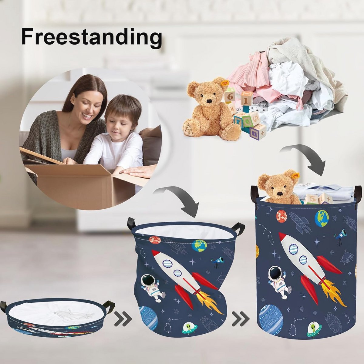 1Pc grote wasmand, wasmand, vuile wasmand voor was... - Vicedeal