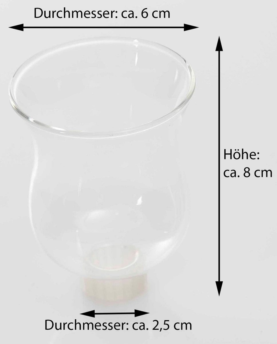 2x waxinelichthouder helder 8 cm glazen opzetstuk voor kandelaar kaarsenhouder glas adventskrans waxinelichthouder stokje kaarsenhouder kaarsenstok 6 cm – foto 4