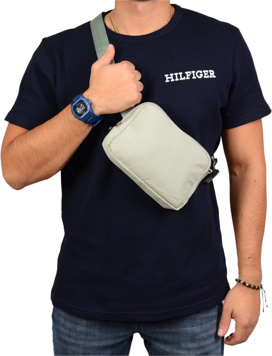 S4D® - Heuptas - Fanny Pack - Buideltas - Schoudertas - Heuptasje Dames en Heren - Ideaal Voor Al Uw Stijlvolle Outfits - Light Green