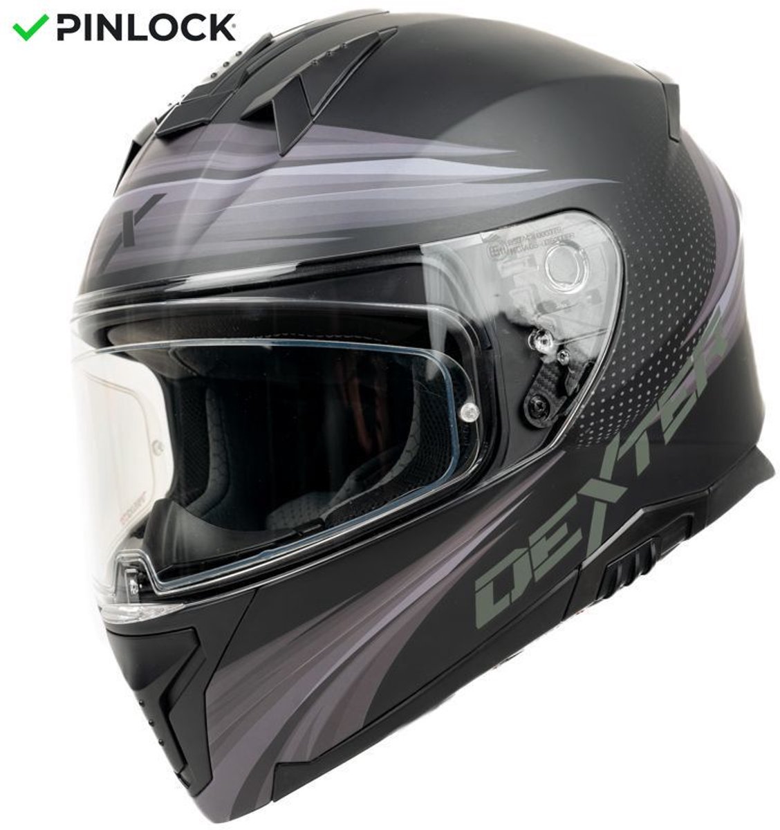 Motor Integraal Helm ELEVEN VREEMDELING Zwart/Grijs M van MOTOBLOUZ