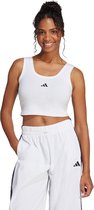 Adidas Sportswear Essentials Small Logo Katoenen Lifestyle Tanktop - Dames - Wit