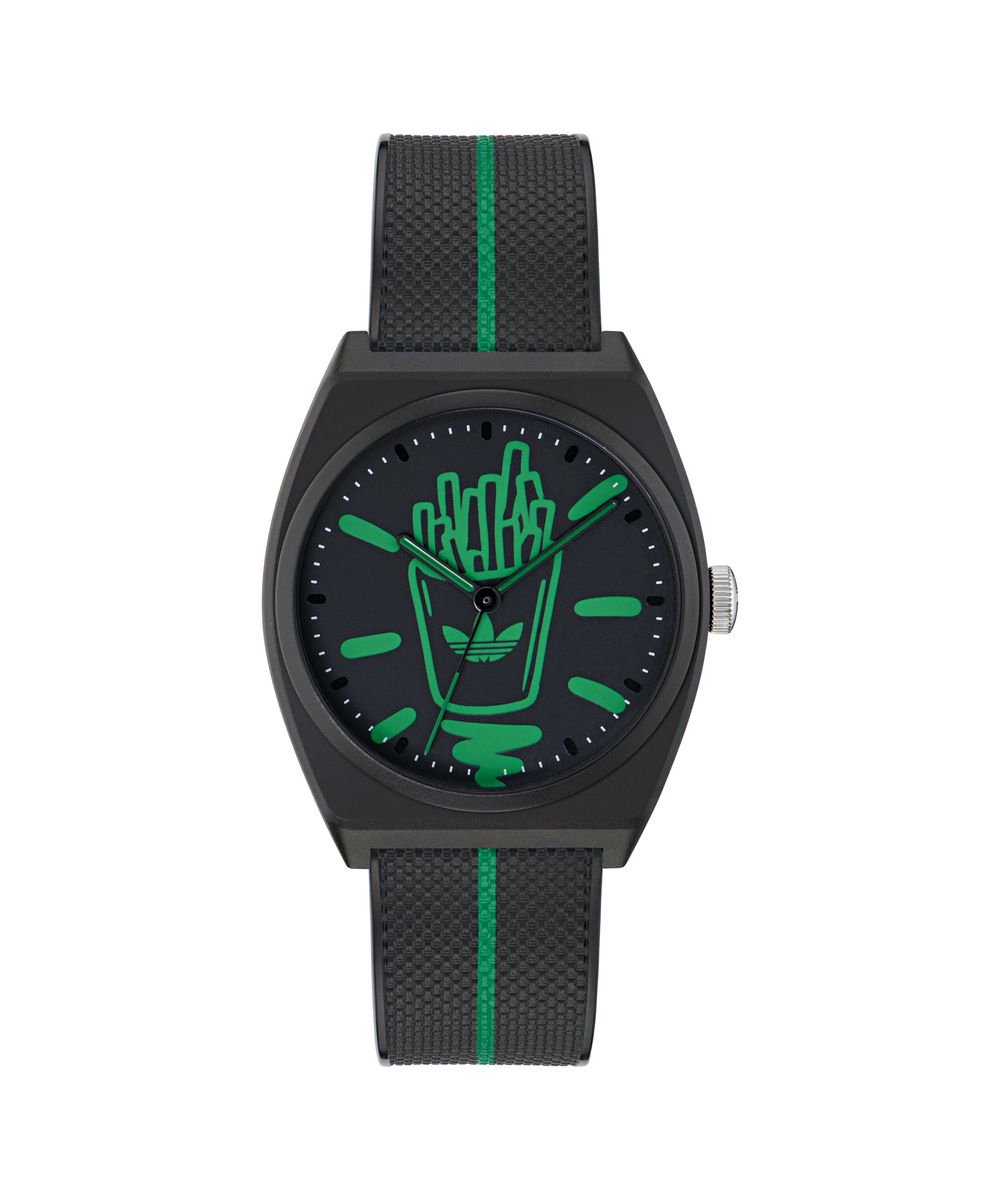 Adidas Originals Project Two AOST25040 Horloge - Kunststof - Zwart - Ø 38 mm