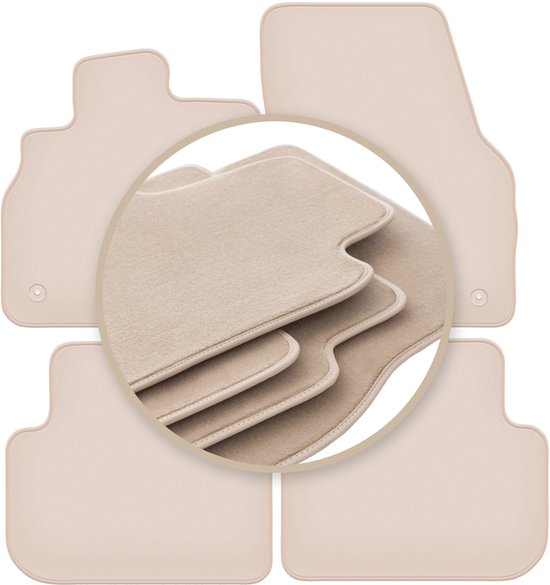 Tapis de sol beiges PREMIUM pour : Audi Q3 II F3 SUV 2018-