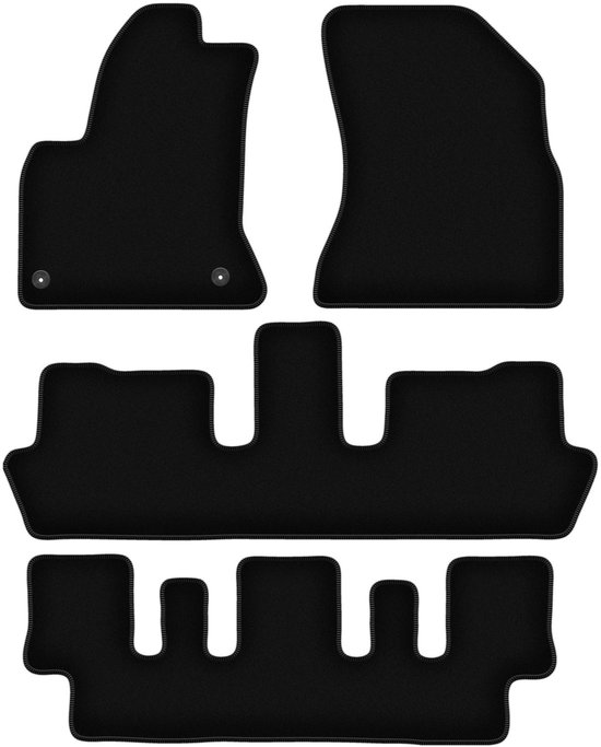 BASIC schwarze Veloursmatten für: Ford Fiesta MK7 Fließheck (2008-2011