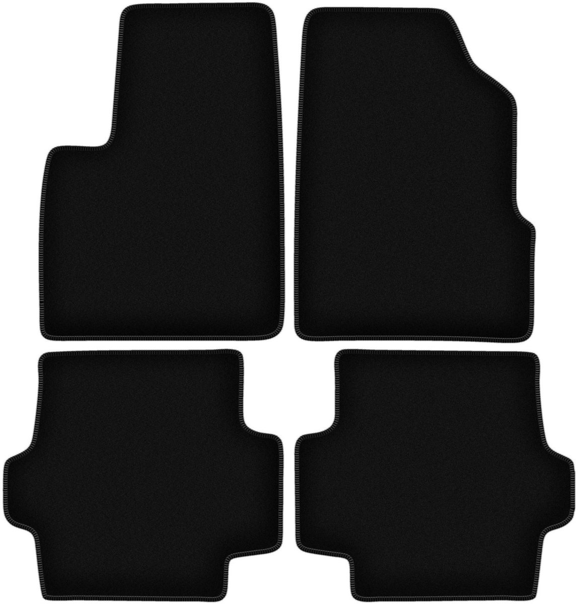BASIC zwarte veloursmatten voor: Chrysler Pacifica Touring SUV (2003-2008)
