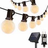 Bol.com JPro 3 in 1 Frigus 50 Lichtsnoer Buiten - Tuinverlichting Met Stekker - Op Zonne-Energie - Oplaadbaar - Buiten Lichtslin... aanbieding