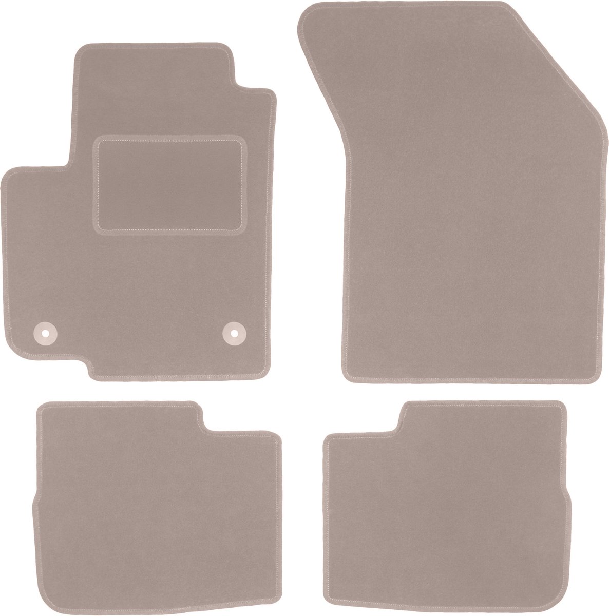 Beige veloursmatten voor: Suzuki Swift IV hatchback (2005-2010)