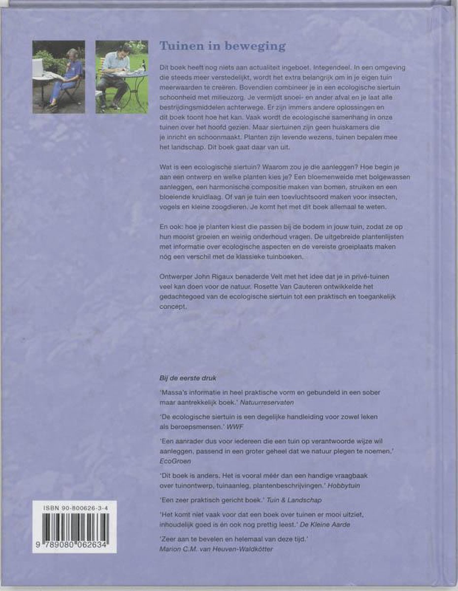 De ecologische siertuin - back cover