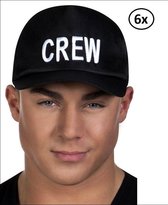 6x Baseball cap CREW one size