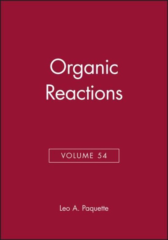 Organic Reactions, Volume 54 - cover