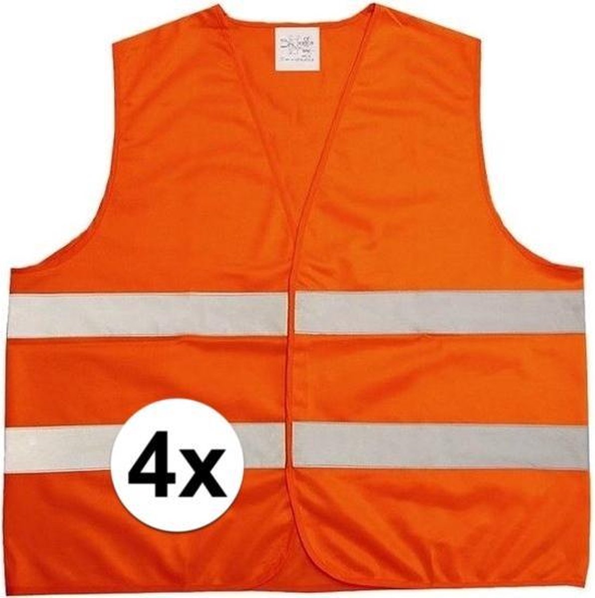 Gilet De Sécurité Orange À 4 Bandes - Sécurité