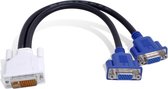 Matrox DVI-I - HD15 2 x VGA (D-Sub) Zwart