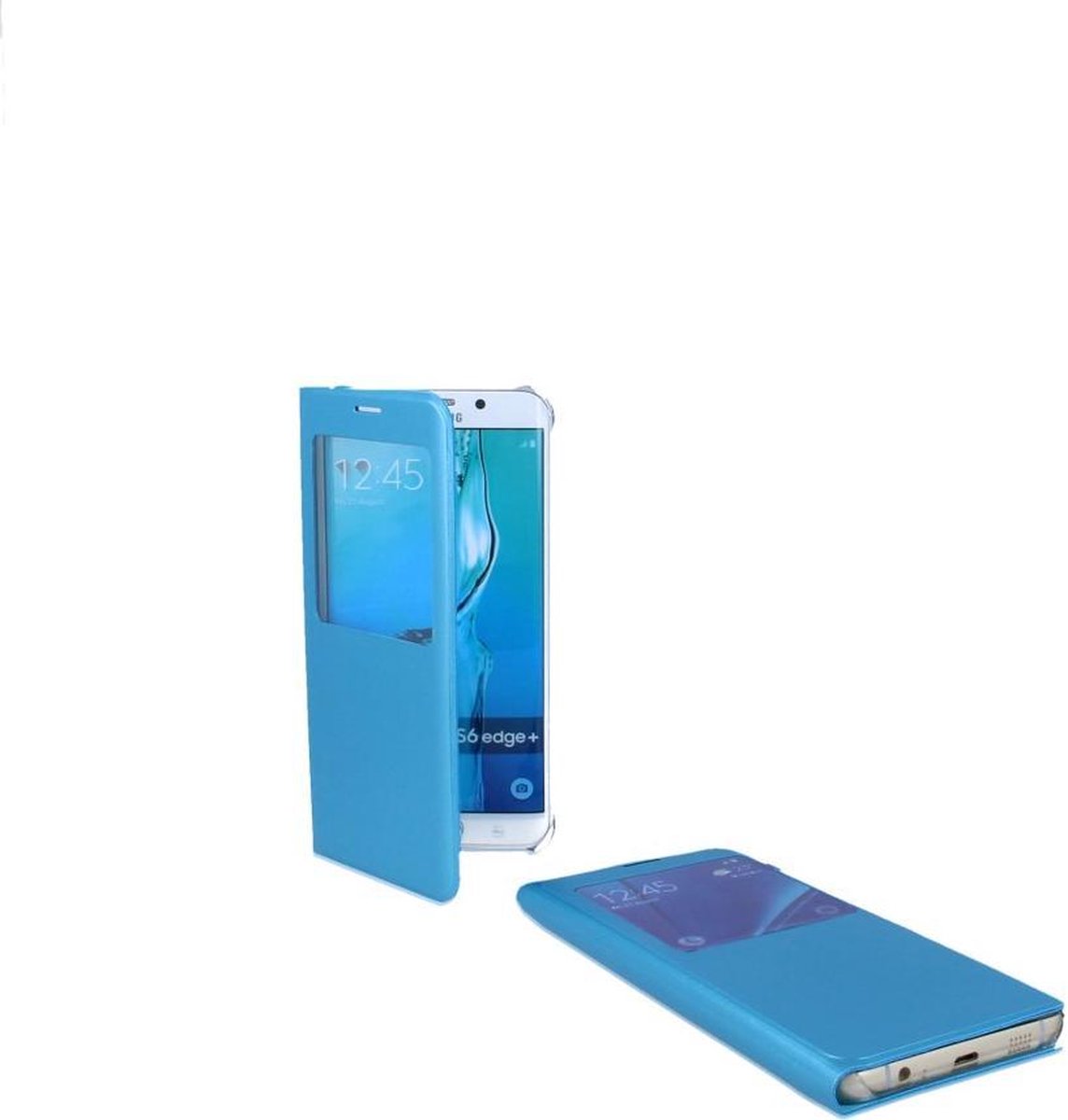 Samsung Galaxy S6 Edge Plus Leather S View Cover Blauw Blue