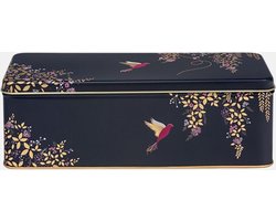 Bewaarblik Hummingbirds - Navy Blue - Rechthoek - Blik - 24,5 x 10,5 x 8 cm - Sara Miller London Bewaarblik Hummingbirds - Navy Blue - Rechthoek - Blik - 24,5 x 10,5 x 8 cm - Sara Miller London