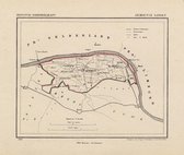 Historische kaart, plattegrond van gemeente Linden in Noord Brabant uit 1867 door Kuyper van Kaartcadeau.com