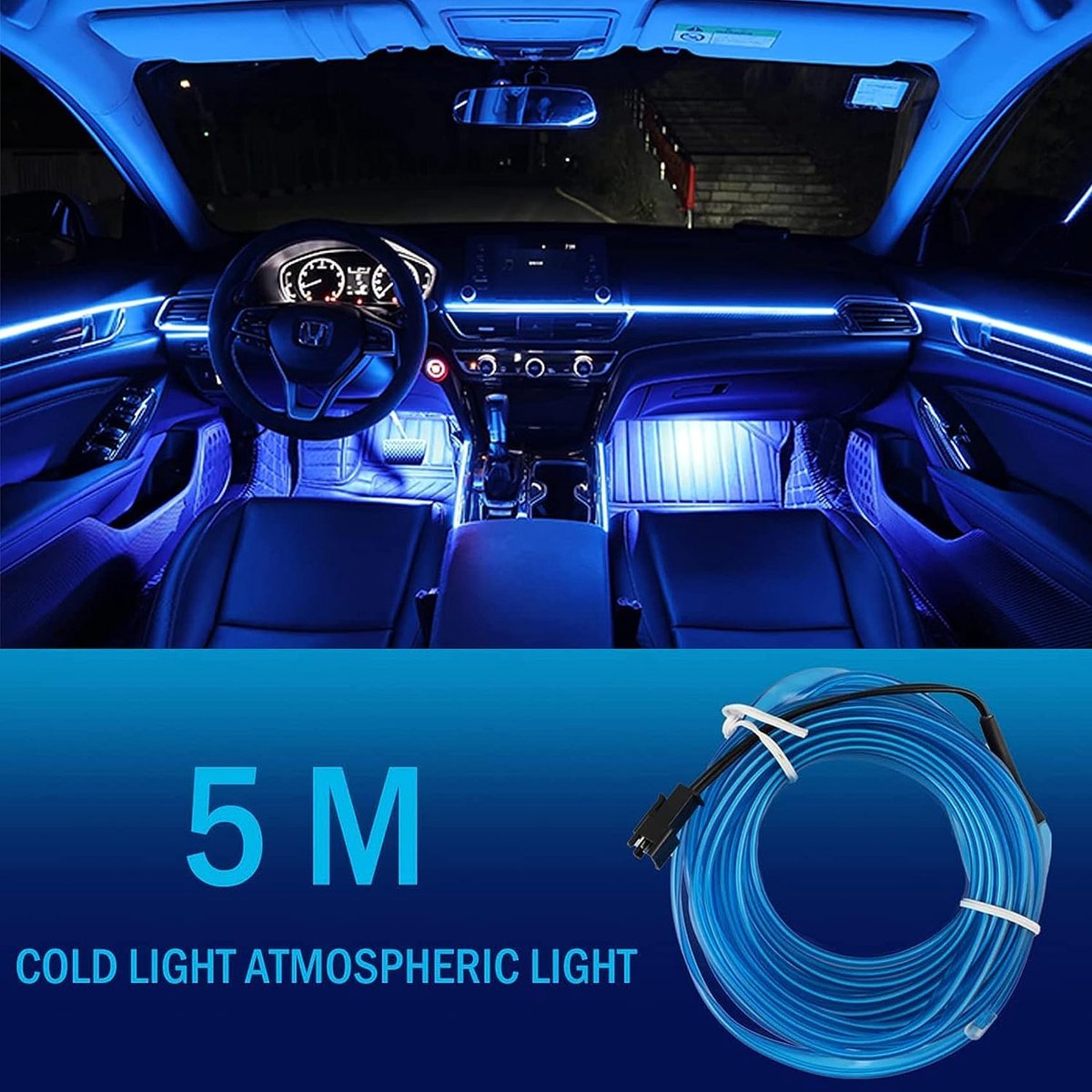 Unilight - Auto Interieur LED Verlichting Met App - LED strip - Auto  Verlichting - | bol