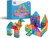 LiasToys® - Magnetic Tiles - Magnetisch Speelgoed – 78 stuks - Constructie speelgoed - Magnetische tegels - Montessori speelgoed - te combineren met bekende merken - Bouw je Magna wereld