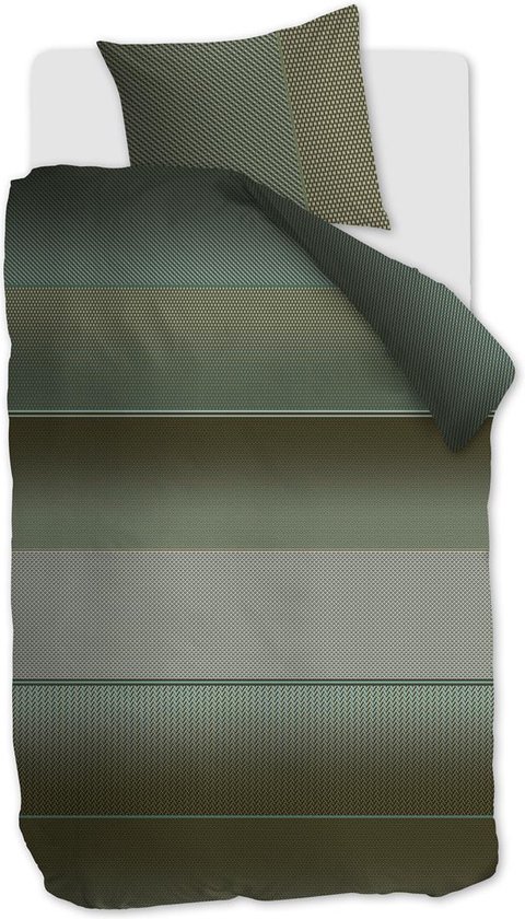 Kardol Shade dekbedovertrek - Eenpersoons - 140x200/220 - Groen