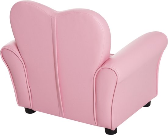 Kinderstoel - Kinderzetel - Kindersofa - Kinderbankje - Roze- L59 x B41,5 x H49 cm van Merkloos — afbeelding 3