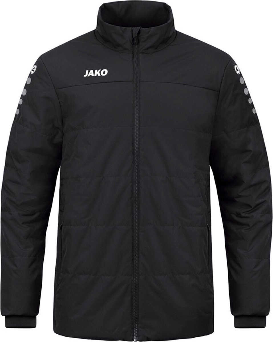 JAKO Coachjas Team Zonder Capuchon Kind Zwart Maat 128
