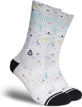 FLINCK Sportsokken - Spots - Maat 45-48 - Unisex - Heren Sokken - Dames Sokken - Naadloze sokken - Crossfit Sokken - Hardloop Sokken - Fitness Sokken - Fietssokken