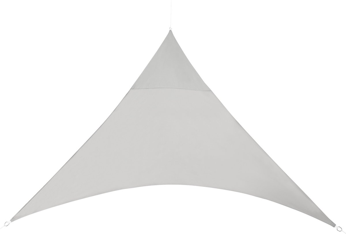 Zonnezeil Tia - Waterafstotende Driehoek - 3.6x3.6x3.6m - Lichtgrijs - UV Bescherming