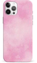 xoxo Wildhearts Single Layer - Cotton Candy - Roze hoesje geschikt voor iPhone 12 Pro hoesje - Suikerspin Hard Case met pastel roze kleur - Beschermhoes geschikt voor iPhone 12 Pro case - Pastel Roze Hoesje