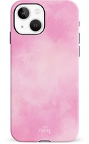 xoxo Wildhearts Single Layer - Cotton Candy - Roze hoesje geschikt voor iPhone 13 hoesje - Suikerspin Hard Case met pastel roze kleur - Beschermhoes geschikt voor iPhone 13 case - Pastel Roze Hoesje