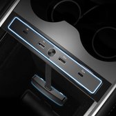 Tesla Model Y en Model 3 USB Hub 4-in-1: Premium Accessoire voor Nederland & België