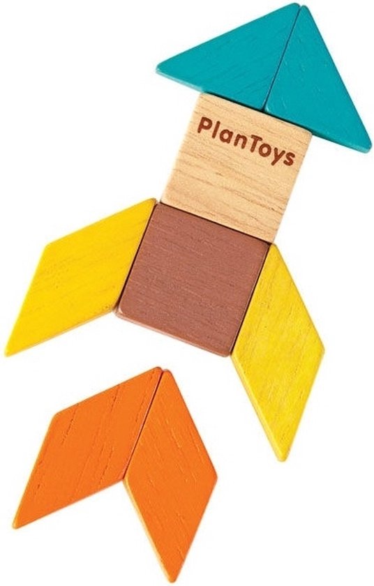 Plan Toys houten puzzel mozaïek | bol