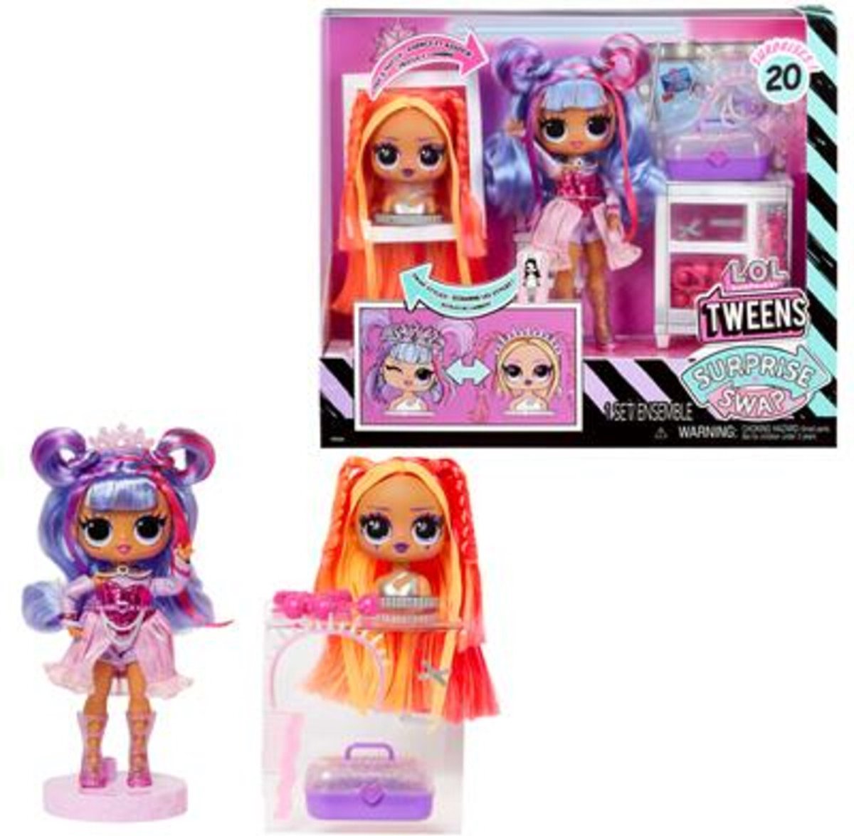 L.O.L. Surprise! Tweens Surprise - 16,5 cm - Swap Modepop - Buns-2-Braids Bailey — afbeelding 11