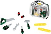 Klein Toys Bosch gereedschapskoffer - zaag, hamer, tang, moersleutel, schroevendraaier - incl. bijpassende accessoires - groen geel