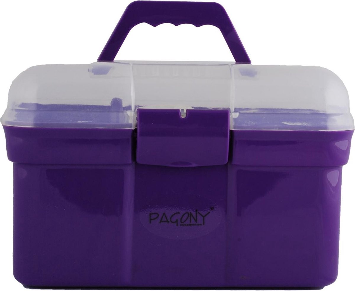 Pagony Poetsbox Gevuld - Maat: 1 - Paars - Plastic