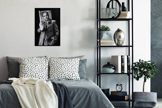 Cadre photo - Affiche - Homme - Film - Zwart - Wit - 40x60 cm - Cadre - Décoration murale