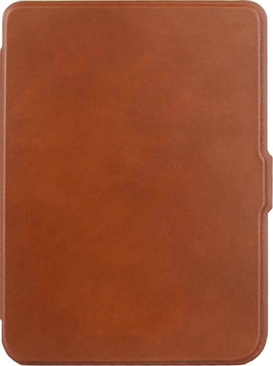 Lunso Geschikt voor Kobo Clara 2E hoes (6 inch) - Leren sleepcover - Cognac van Lunso — afbeelding 2