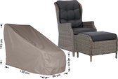 Raffles Covers Tuinstoelhoes - 150 x 80 H: 115 cm - RADJC150 - Waterdicht | Solution Dyed | UV-bestendig | Elastisch trekkoord | Airvents - Beschermhoes tuinmeubelen