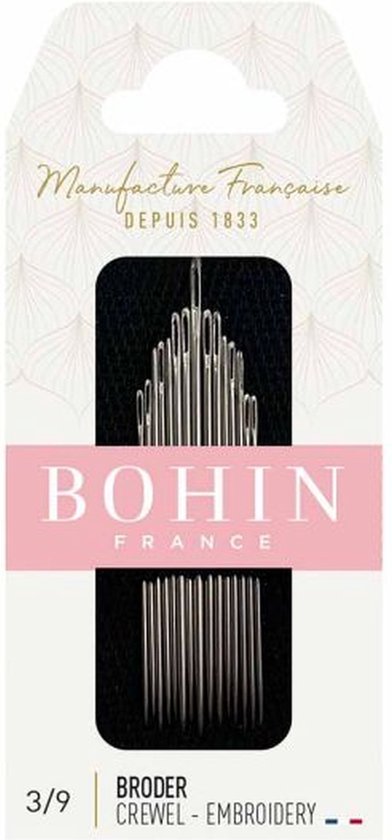 Bohin Sticknadeln Aus Frankreich – Größe 9, 15 Stück, Extra Fein Für Glattes Nähen