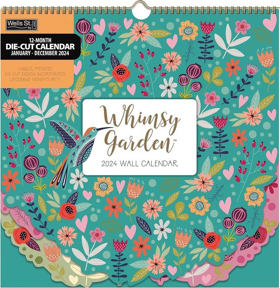 Maandkalender Whimsy Garden 2024 bol