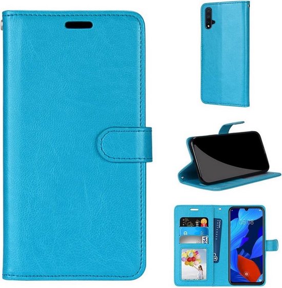 LuxeBass iPhone 7 / iPhone 8 Plus case book case + 2x Glas Screen Protector turquoise - bookcase - book cover - book case - book cover