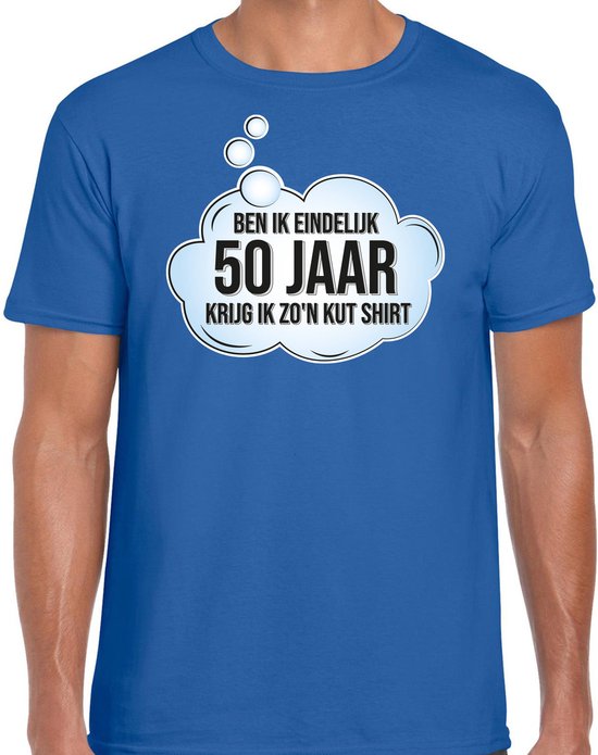 Foto: Bellatio decorations verjaardag cadeau t shirt heren 50 jaar abraham blauw kut shirt xxl