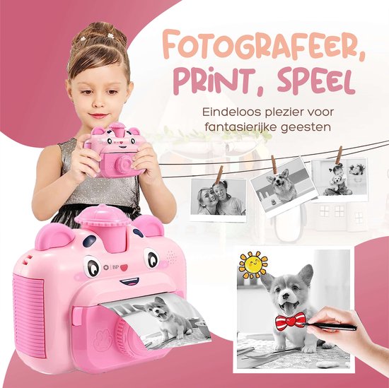 Appareil photo pour enfants BP avec imprimante photo - Appareil photo pour  enfants -... | bol
