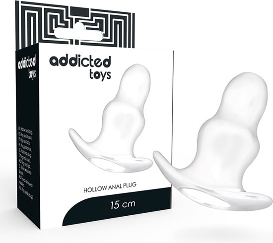 ADDICTED TOYS | Addicted Toys Big Hollow Tunnel Butt Plug - 15cm Translucent