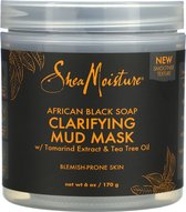 Shea Moisture - Masque de Beauty Clarifiant à la Boue - Savon Noir Africain - 170 g