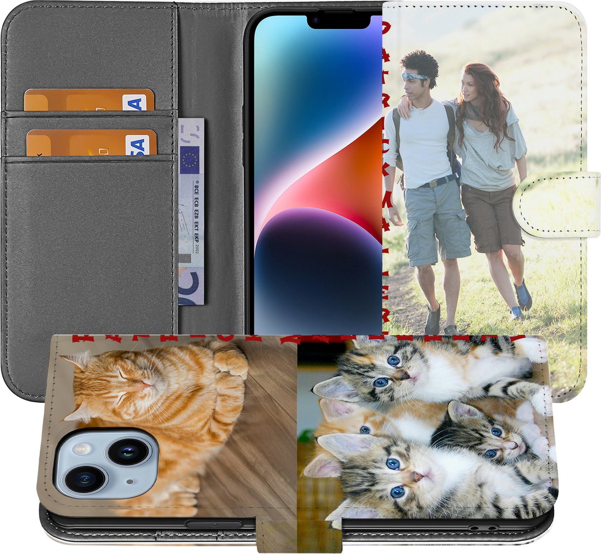 Book Case Hoesje Maken voor de iPhone 15 Plus