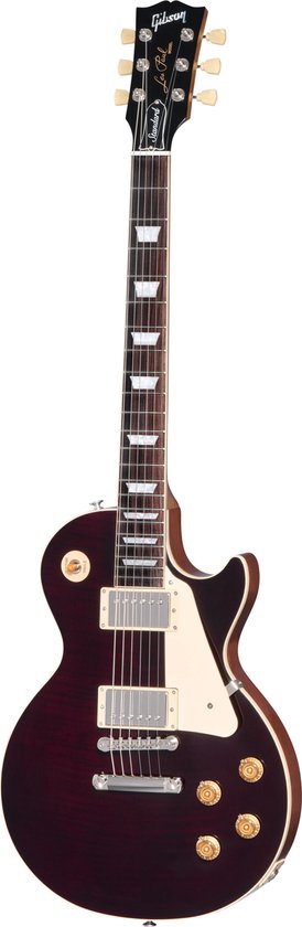 Gibson Les Paul Standard 50s Custom Color Figured Translucent Oxblood -  Guitare... | bol